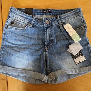 Dear John Lillie Cuffed Denim Shorts, Size 27